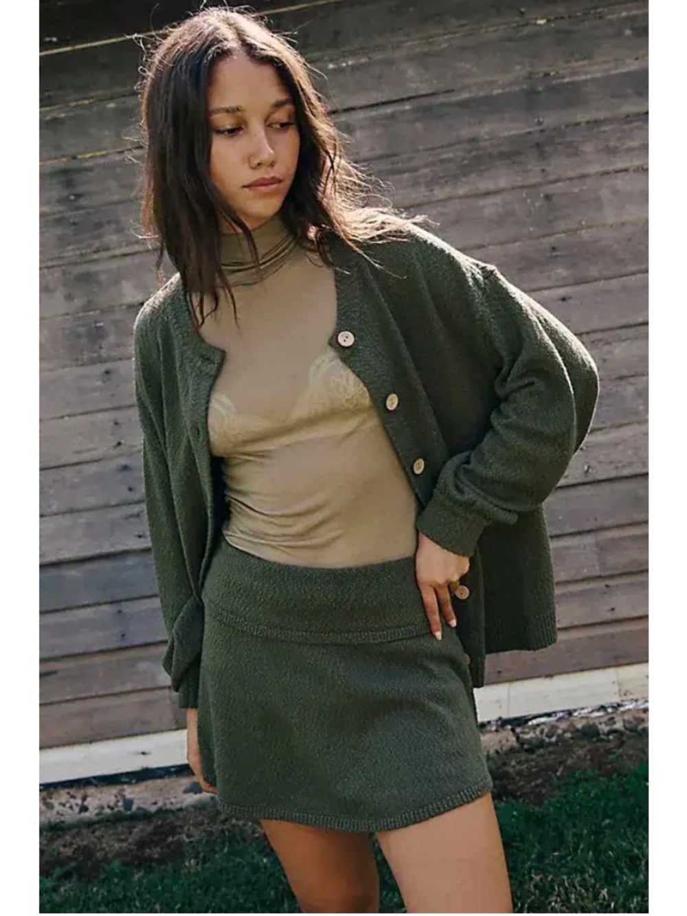 Free People Ameena Sweater Skort Set XS - Picture 3 of 14